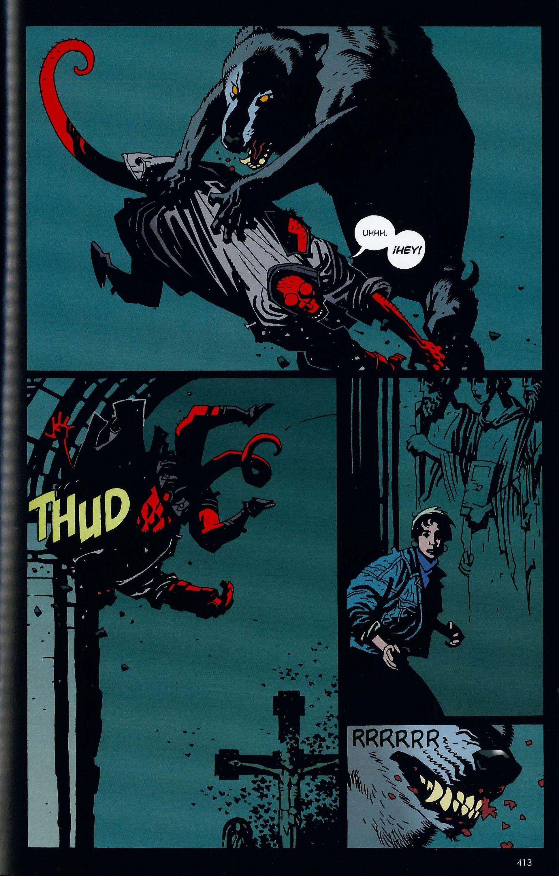 Hellboy Los lobos de San Augusto, Hellboy Los lobos de San Augusto Page 35  - Niadd