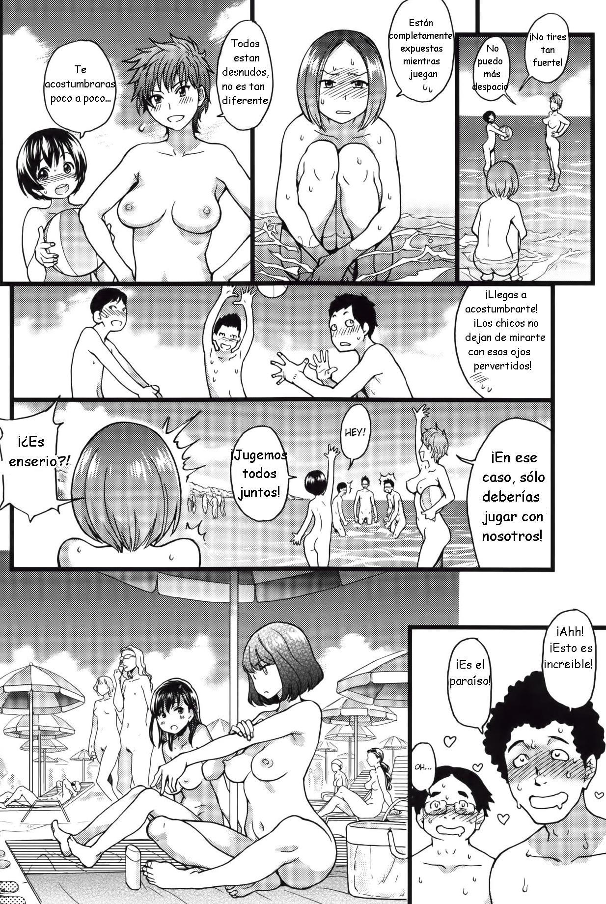 Recopilación <b>De</b> Mangas H <b>Nudist</b> <b>Beach</b> <b>ni</b> Syuugaku Ryokoude! 